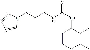 1-(2,3-dimethylcyclohexyl)-3-(3-imidazol-1-ylpropyl)thiourea Struktur