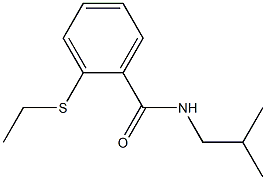 2-ethylsulfanyl-N-(2-methylpropyl)benzamide Struktur