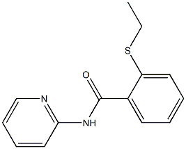 2-ethylsulfanyl-N-pyridin-2-ylbenzamide Struktur