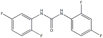 1-(2,4-difluorophenyl)-3-(2,5-difluorophenyl)urea Struktur