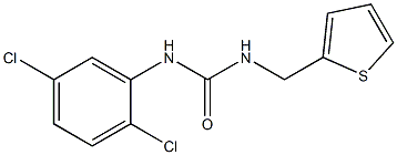 1-(2,5-dichlorophenyl)-3-(thiophen-2-ylmethyl)urea Struktur