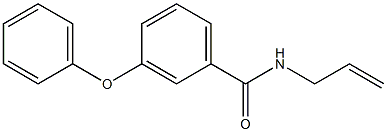 3-phenoxy-N-prop-2-enylbenzamide Struktur