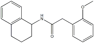 2-(2-methoxyphenyl)-N-(1,2,3,4-tetrahydronaphthalen-1-yl)acetamide Struktur