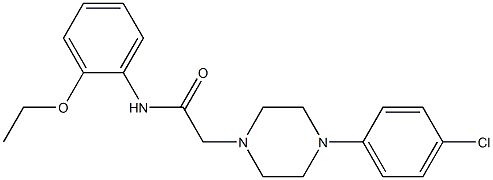 2-[4-(4-chlorophenyl)piperazin-1-yl]-N-(2-ethoxyphenyl)acetamide Struktur