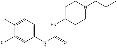 1-(3-chloro-4-methylphenyl)-3-(1-propylpiperidin-4-yl)urea Struktur