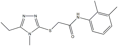 N-(2,3-dimethylphenyl)-2-[(5-ethyl-4-methyl-1,2,4-triazol-3-yl)sulfanyl]acetamide Struktur