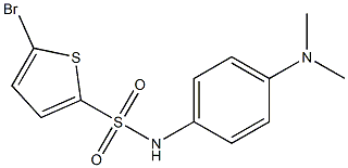 5-bromo-N-[4-(dimethylamino)phenyl]thiophene-2-sulfonamide Struktur