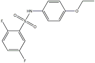 N-(4-ethoxyphenyl)-2,5-difluorobenzenesulfonamide Struktur