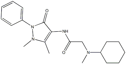 2-[cyclohexyl(methyl)amino]-N-(1,5-dimethyl-3-oxo-2-phenylpyrazol-4-yl)acetamide