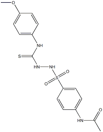 N-[4-[[(4-methoxyphenyl)carbamothioylamino]sulfamoyl]phenyl]acetamide Struktur