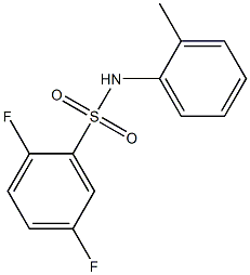 2,5-difluoro-N-(2-methylphenyl)benzenesulfonamide Struktur