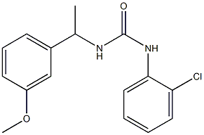 1-(2-chlorophenyl)-3-[1-(3-methoxyphenyl)ethyl]urea Struktur