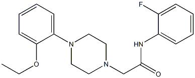 2-[4-(2-ethoxyphenyl)piperazin-1-yl]-N-(2-fluorophenyl)acetamide Struktur