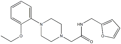 2-[4-(2-ethoxyphenyl)piperazin-1-yl]-N-(furan-2-ylmethyl)acetamide Struktur