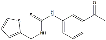 1-(3-acetylphenyl)-3-(thiophen-2-ylmethyl)thiourea Struktur