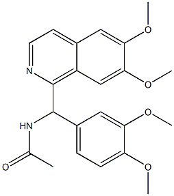 N-[(6,7-dimethoxyisoquinolin-1-yl)-(3,4-dimethoxyphenyl)methyl]acetamide Struktur