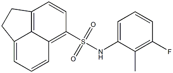 N-(3-fluoro-2-methylphenyl)-1,2-dihydroacenaphthylene-5-sulfonamide Struktur