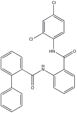 N-[2-[(2,4-dichlorophenyl)carbamoyl]phenyl]-2-phenylbenzamide Structure