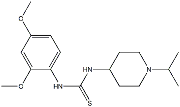 1-(2,4-dimethoxyphenyl)-3-(1-propan-2-ylpiperidin-4-yl)thiourea Struktur