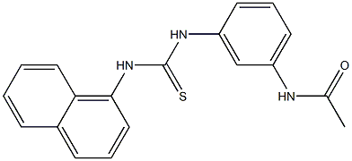 N-[3-(naphthalen-1-ylcarbamothioylamino)phenyl]acetamide Struktur