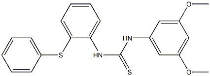 1-(3,5-dimethoxyphenyl)-3-(2-phenylsulfanylphenyl)thiourea Struktur