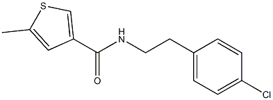 N-[2-(4-chlorophenyl)ethyl]-5-methylthiophene-3-carboxamide Struktur