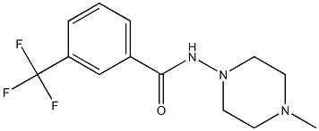 N-(4-methylpiperazin-1-yl)-3-(trifluoromethyl)benzamide Struktur