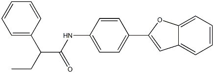 N-[4-(1-benzofuran-2-yl)phenyl]-2-phenylbutanamide Struktur