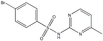 4-bromo-N-(4-methylpyrimidin-2-yl)benzenesulfonamide Struktur