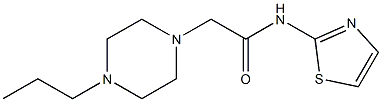 2-(4-propylpiperazin-1-yl)-N-(1,3-thiazol-2-yl)acetamide Struktur