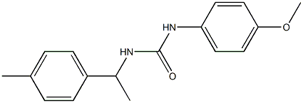 1-(4-methoxyphenyl)-3-[1-(4-methylphenyl)ethyl]urea Struktur