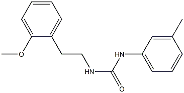 1-[2-(2-methoxyphenyl)ethyl]-3-(3-methylphenyl)urea Struktur