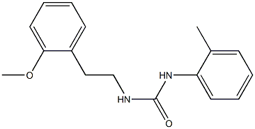 1-[2-(2-methoxyphenyl)ethyl]-3-(2-methylphenyl)urea Struktur