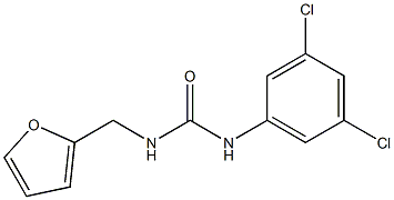 1-(3,5-dichlorophenyl)-3-(furan-2-ylmethyl)urea Struktur