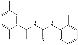 1-[1-(2,5-dimethylphenyl)ethyl]-3-(2-methylphenyl)urea Struktur