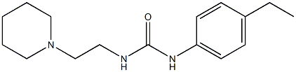 1-(4-ethylphenyl)-3-(2-piperidin-1-ylethyl)urea Struktur