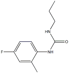 1-(4-fluoro-2-methylphenyl)-3-propylurea Struktur