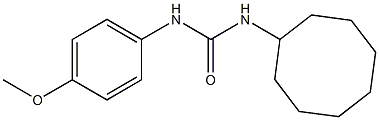 1-cyclooctyl-3-(4-methoxyphenyl)urea Struktur