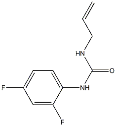 1-(2,4-difluorophenyl)-3-prop-2-enylurea Struktur