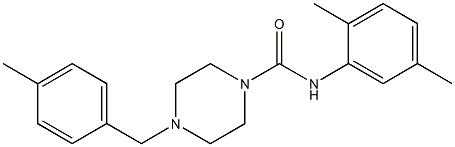 N-(2,5-dimethylphenyl)-4-[(4-methylphenyl)methyl]piperazine-1-carboxamide Struktur