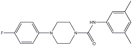 N-(3,5-dimethylphenyl)-4-(4-fluorophenyl)piperazine-1-carboxamide Struktur