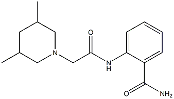 2-[[2-(3,5-dimethylpiperidin-1-yl)acetyl]amino]benzamide Struktur