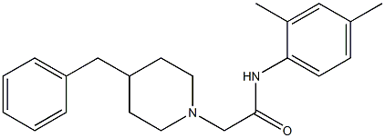 2-(4-benzylpiperidin-1-yl)-N-(2,4-dimethylphenyl)acetamide Struktur