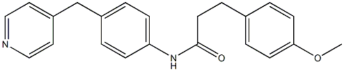 3-(4-methoxyphenyl)-N-[4-(pyridin-4-ylmethyl)phenyl]propanamide Struktur