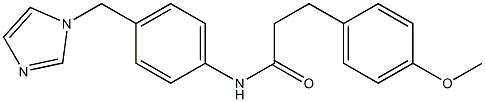 N-[4-(imidazol-1-ylmethyl)phenyl]-3-(4-methoxyphenyl)propanamide Struktur