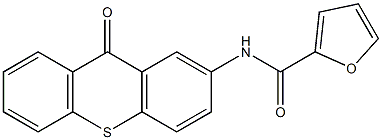 N-(9-oxothioxanthen-2-yl)furan-2-carboxamide Struktur