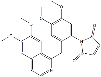 1-[2-[(6,7-dimethoxyisoquinolin-1-yl)methyl]-4,5-dimethoxyphenyl]pyrrole-2,5-dione Structure