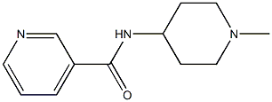 N-(1-methylpiperidin-4-yl)pyridine-3-carboxamide Struktur