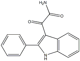 2-oxo-2-(2-phenyl-1H-indol-3-yl)acetamide Struktur