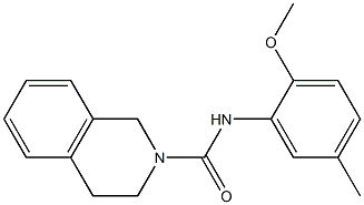 N-(2-methoxy-5-methylphenyl)-3,4-dihydro-1H-isoquinoline-2-carboxamide Struktur